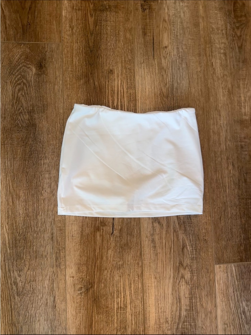 SHEIN White Stretch Mini Skirt